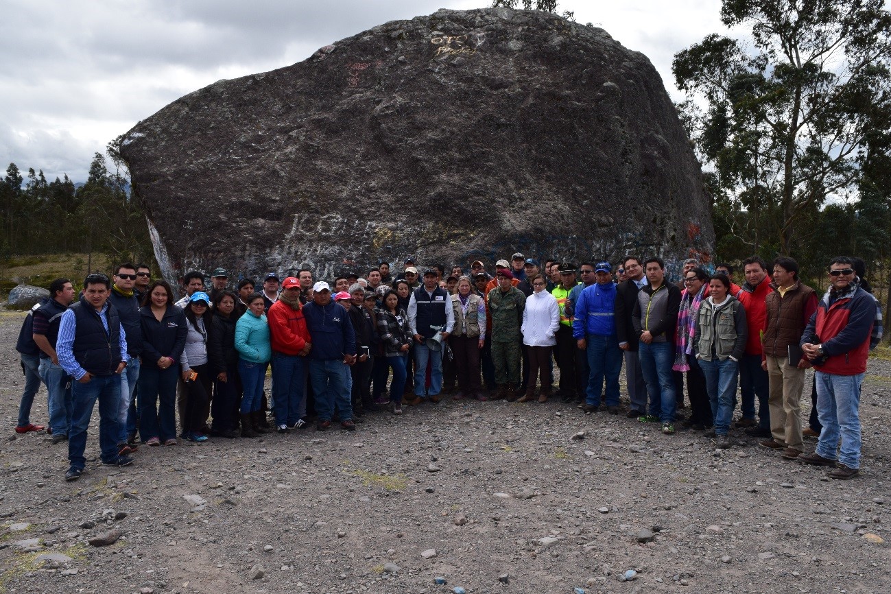 Visita de Campo y Conversatorios: Sitios de Amenaza por la posible erupción del Volcán Cotopaxi