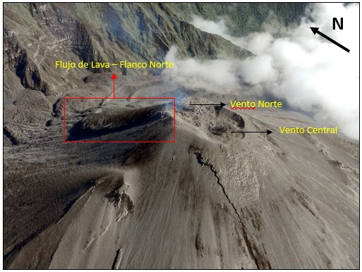 Actualización de la actividad eruptiva del volcán Reventador Informe 2016-1