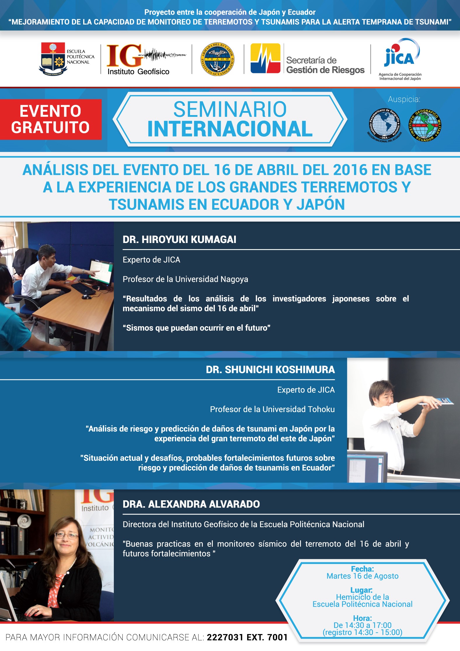 Análisis del Evento del 16 de Abril del 2016 en base a la Experiencia de los Grandes Terremotos y Tsunamis en Ecuador y Japón